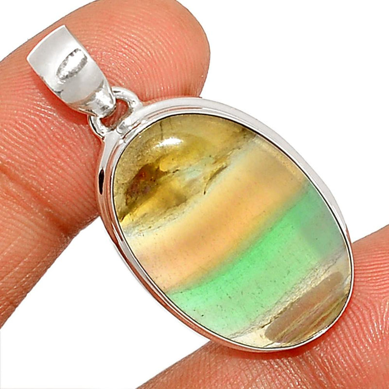 1.5" Rainbow Fluorite Pendants - MFCP1201