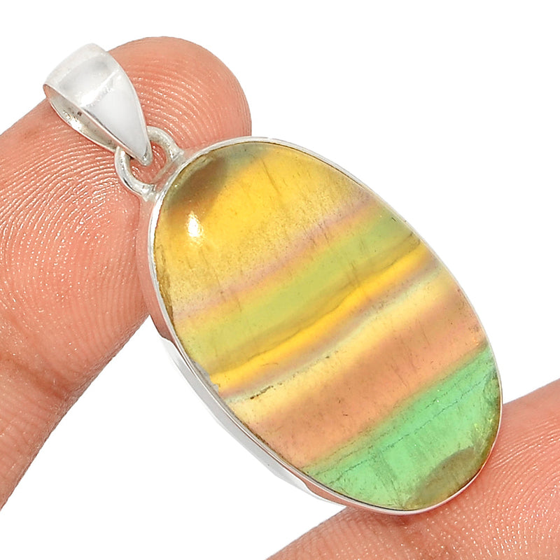 1.7" Rainbow Fluorite Pendants - MFCP1768