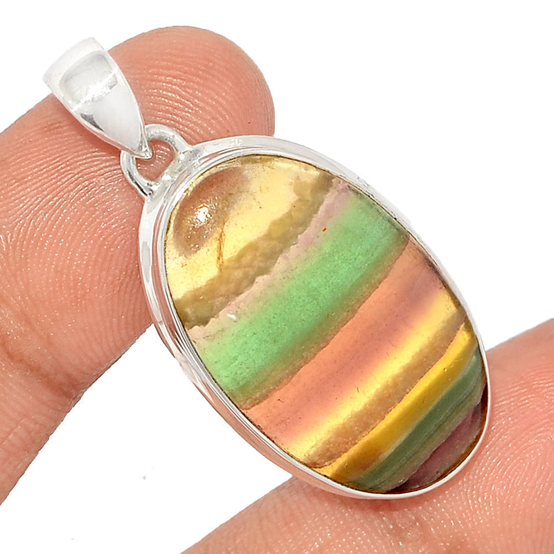 1.6" Rainbow Fluorite Pendants - MFCP1797