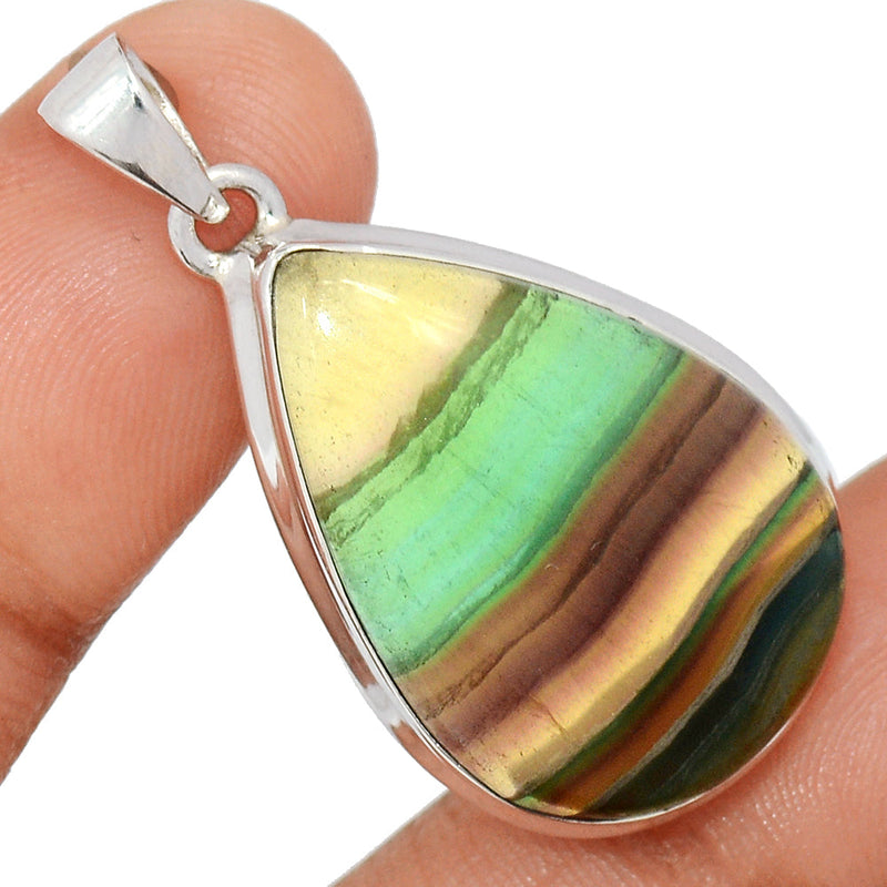 1.6" Rainbow Fluorite Pendants - MFCP1863