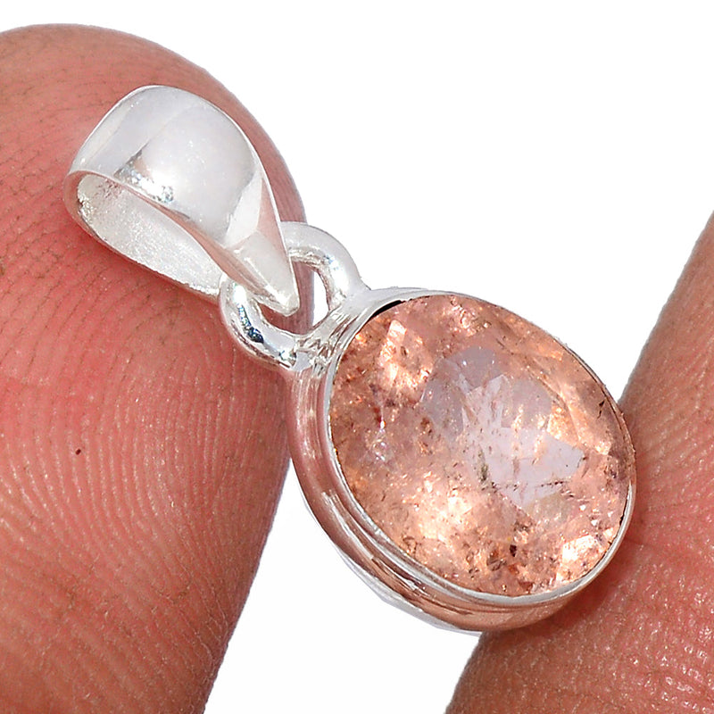 0.8" Morganite Faceted Pendants - MGFP487