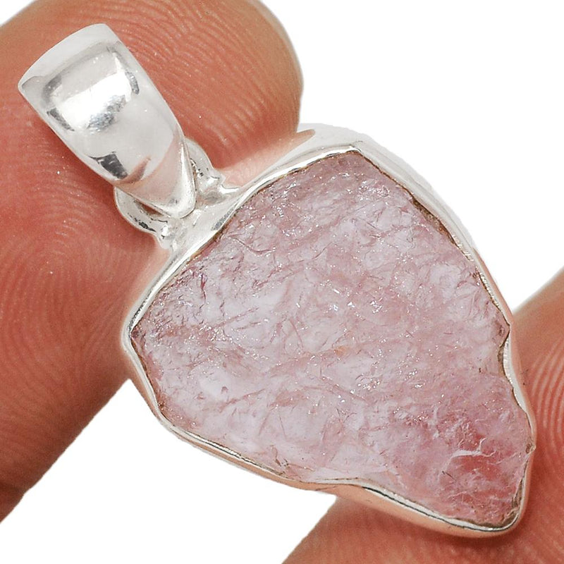 1.2" Morganite Rough Pendants - MGNP607