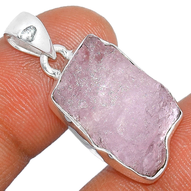 1.1" Morganite Rough Pendants - MGNP663