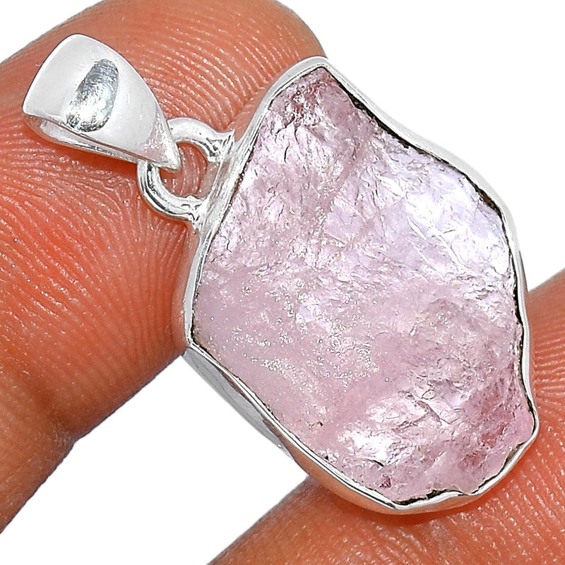 1.1" Morganite Rough Pendants - MGNP678