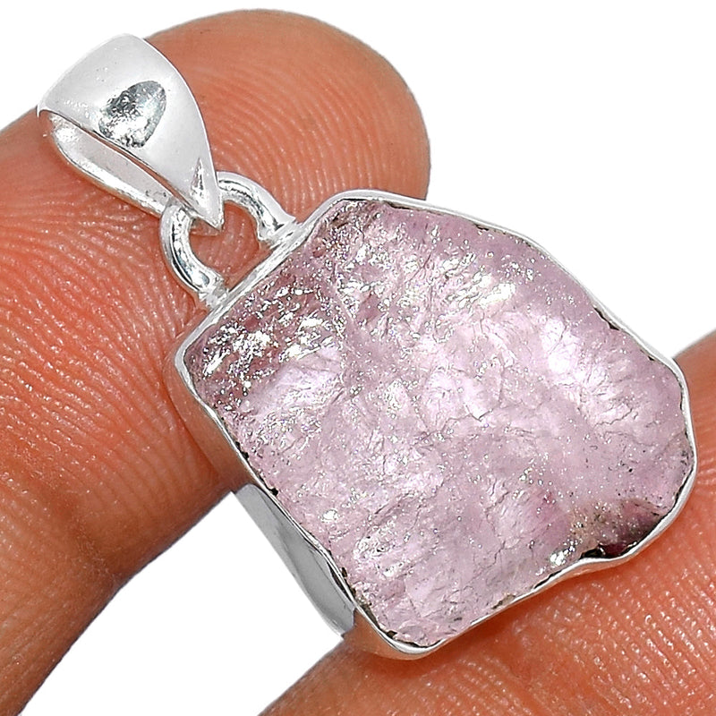 1.1" Morganite Rough Pendants - MGNP688