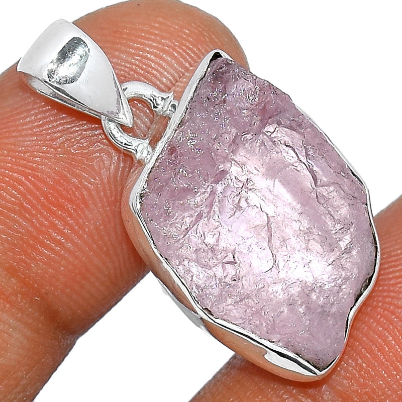 1.1" Morganite Rough Pendants - MGNP693