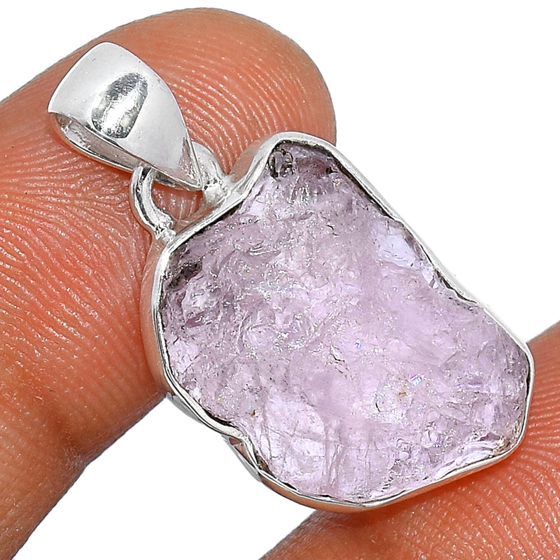 1.1" Morganite Rough Pendants - MGNP694