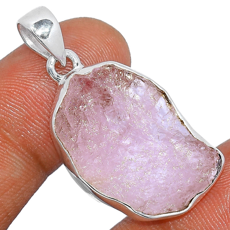 1.3" Morganite Rough Pendants - MGNP696