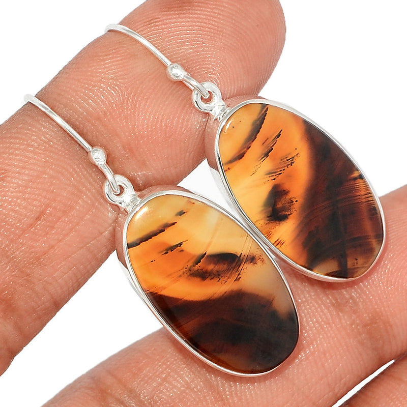 1.6" Montana Agate Earrings - MNTE322