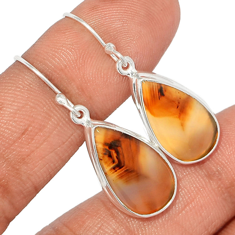 1.5" Montana Agate Earrings - MNTE329