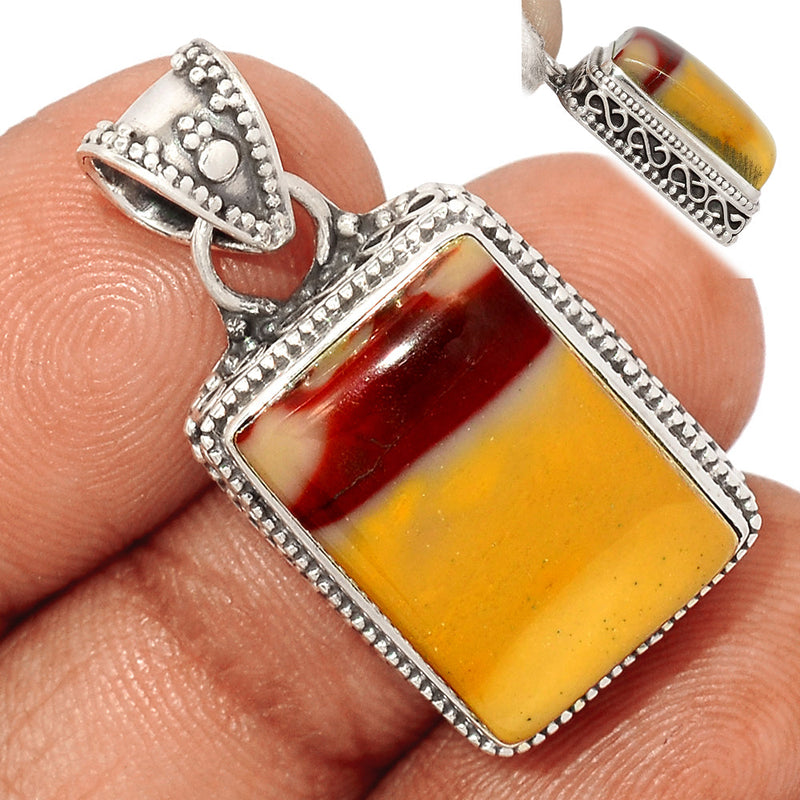 1.3" Fine Filigree - Mookaite Pendants - MOKP1115