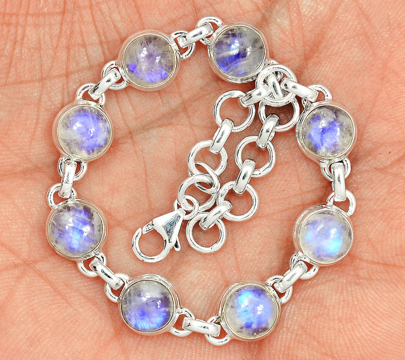 8.5" Rainbow Moonstone Bracelets - MONB509