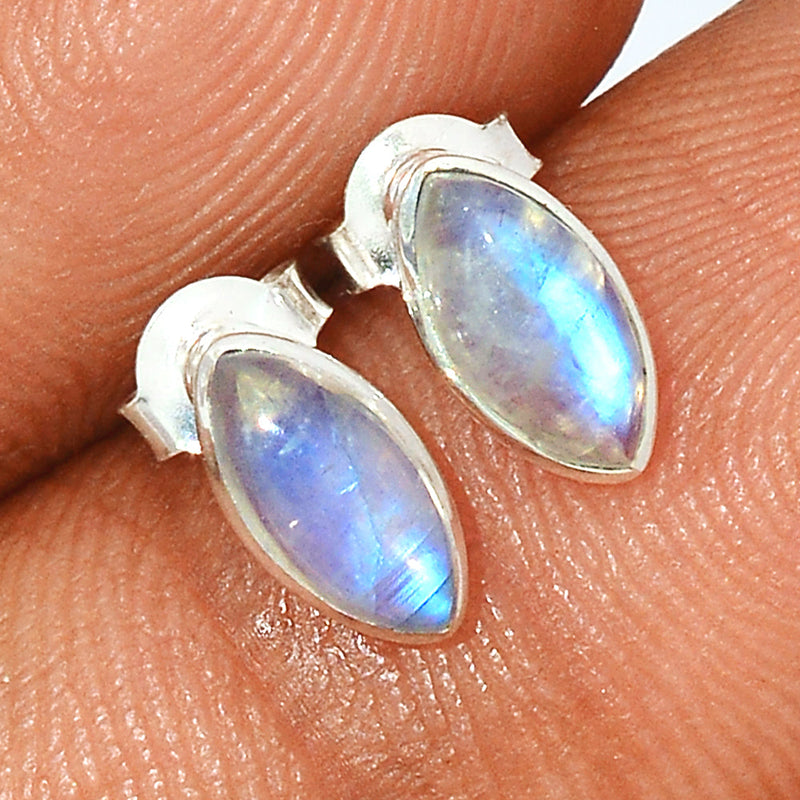 Rainbow Moonstone Studs - MONS1063