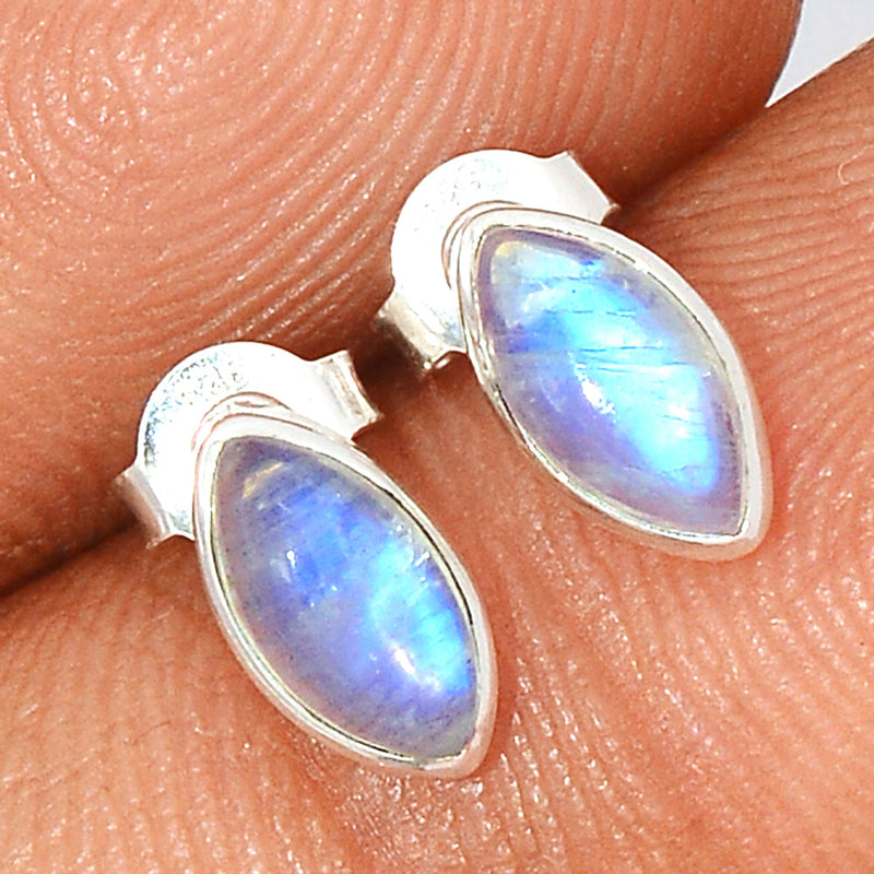 Rainbow Moonstone Studs - MONS1068