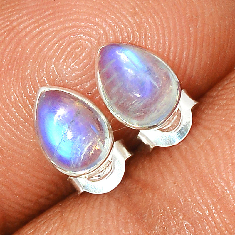 Rainbow Moonstone Studs - MONS1083