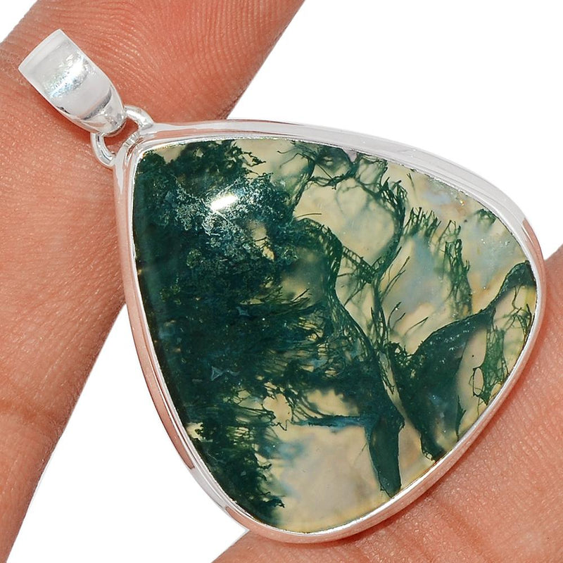 1.7" Moss Agate Pendants - MOSP1259