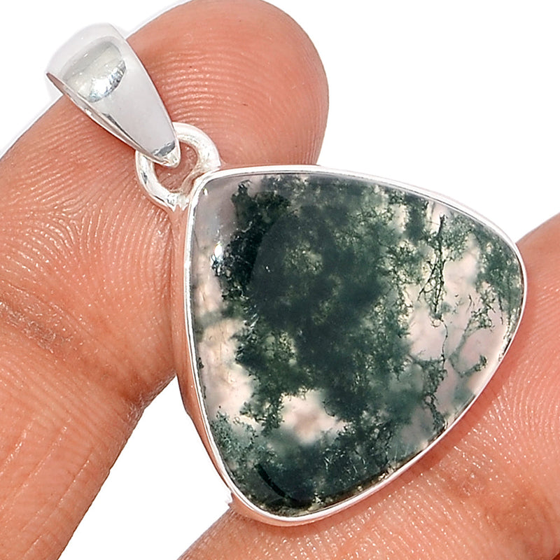 1.3" Moss Agate Pendants - MOSP1370