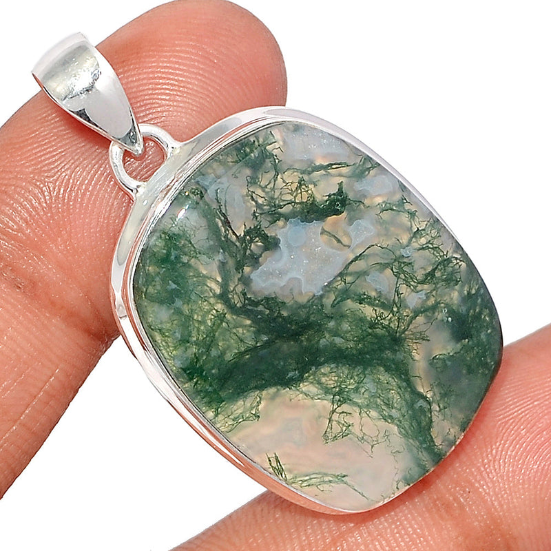 1.8" Moss Agate Pendants - MOSP1400