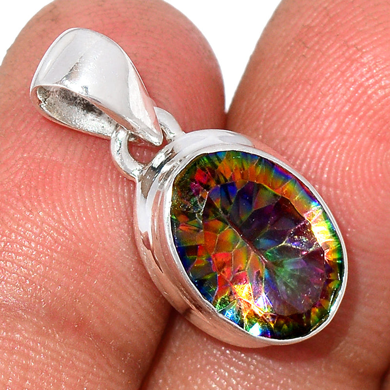 0.8" Mystic Topaz Pendants - MYSP643