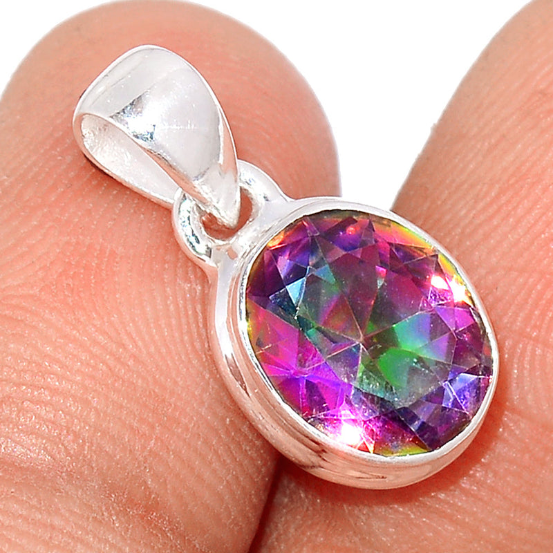 0.7" Mystic Topaz Pendants - MYSP709