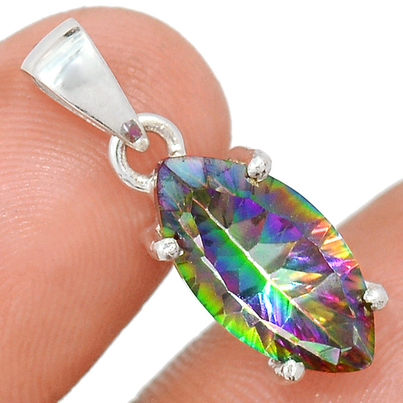 1" Claw - Mystic Topaz Pendants - MYSP775