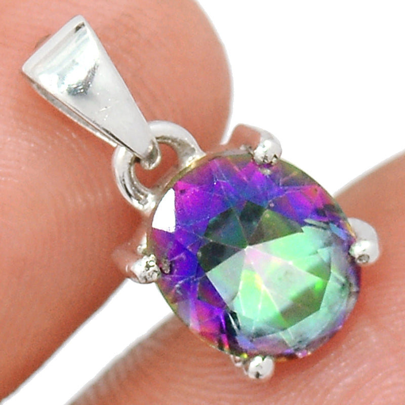 0.7" Claw - Mystic Topaz Pendants - MYSP804