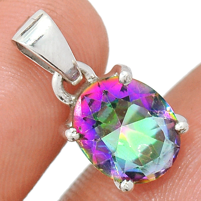 0.7" Claw - Mystic Topaz Pendants - MYSP806