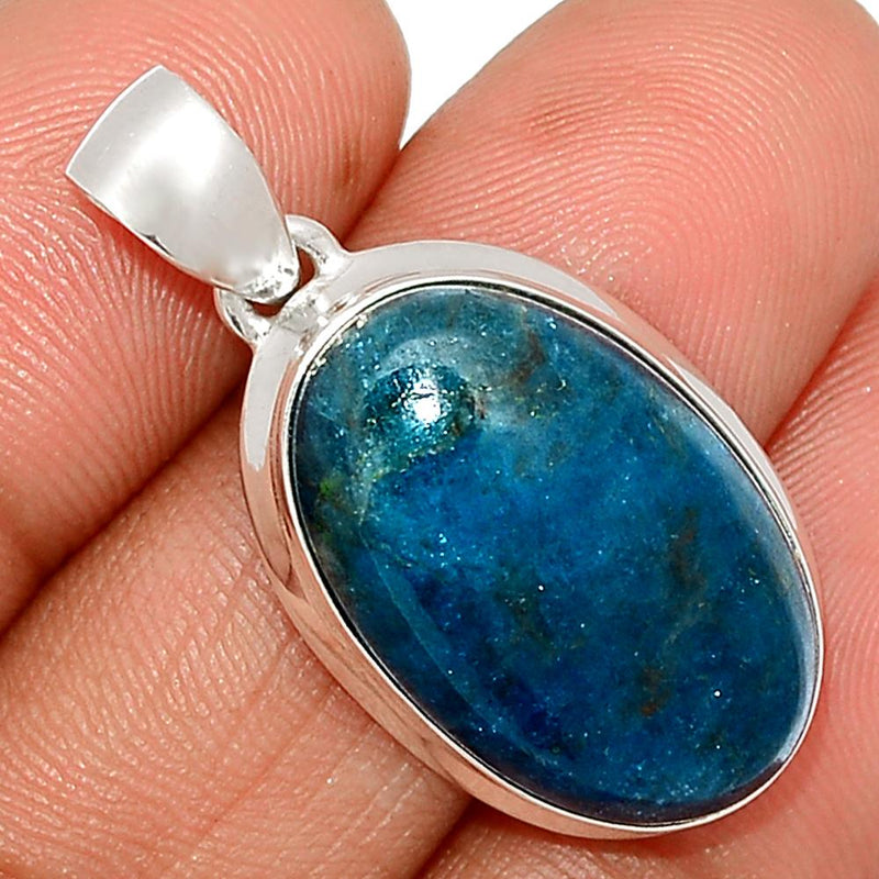 1.2" Neon Blue Apatite Cabochon Pendants - NACP371