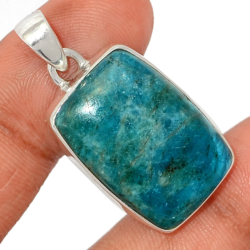 1.5" Neon Blue Apatite Cabochon Pendants - NACP454