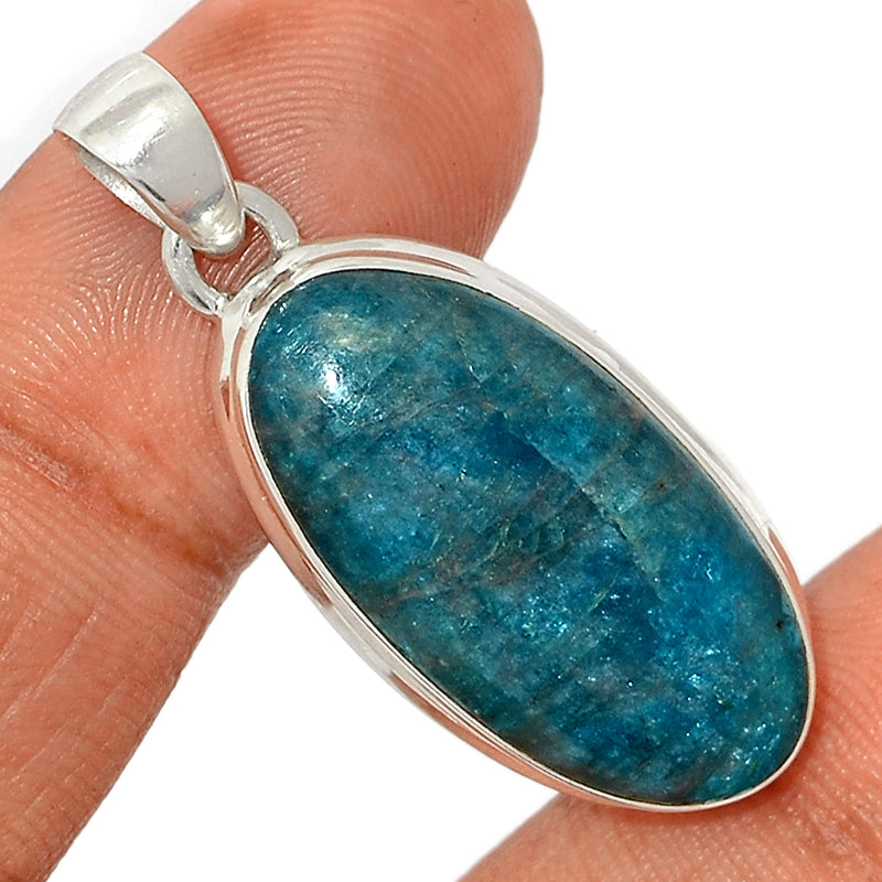 1.6" Neon Blue Apatite Cabochon Pendants - NACP479