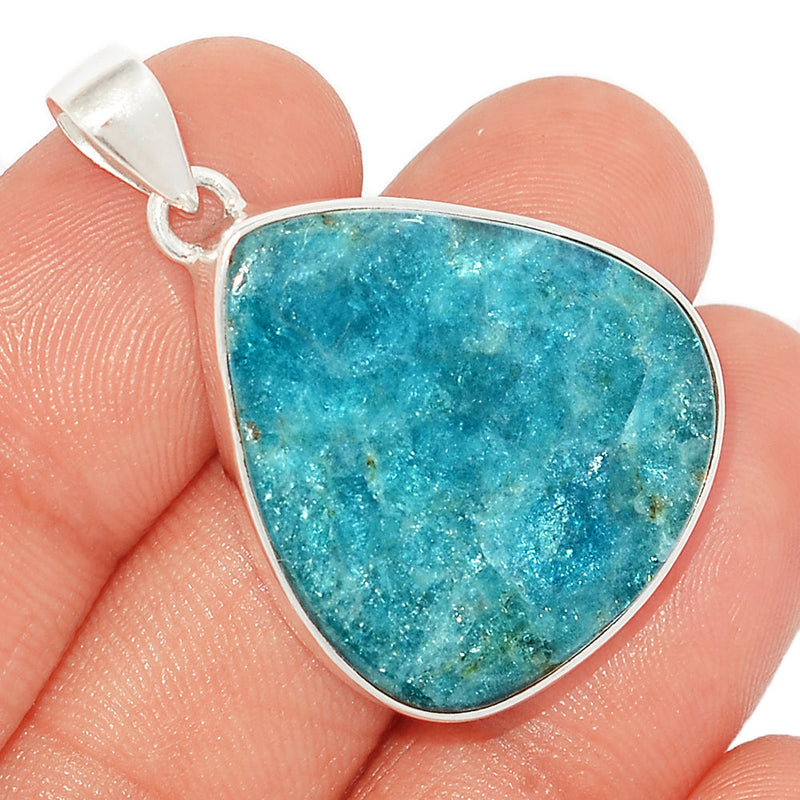 1.5" Neon Blue Apatite Cabochon Pendants - NACP626