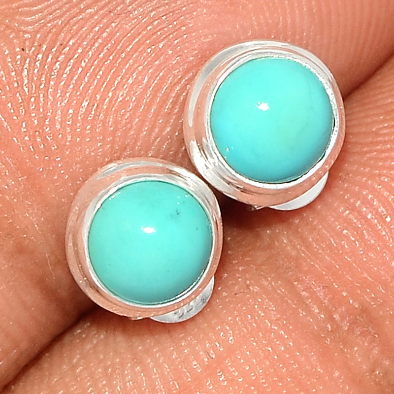 Natural Kingman Turquoise Studs - NKTS122