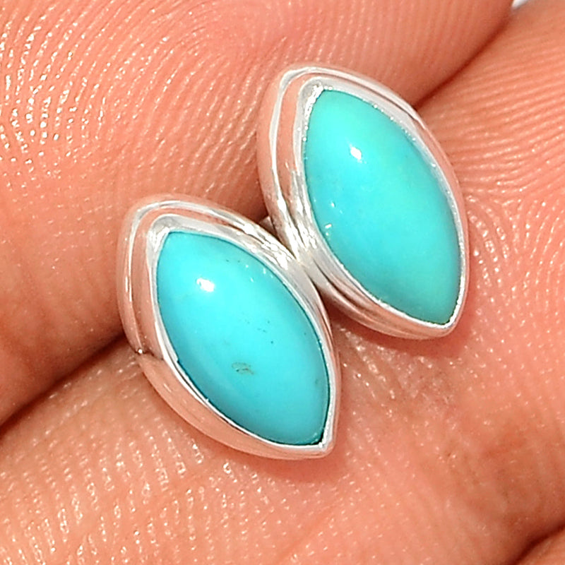 Natural Kingman Turquoise Studs - NKTS87