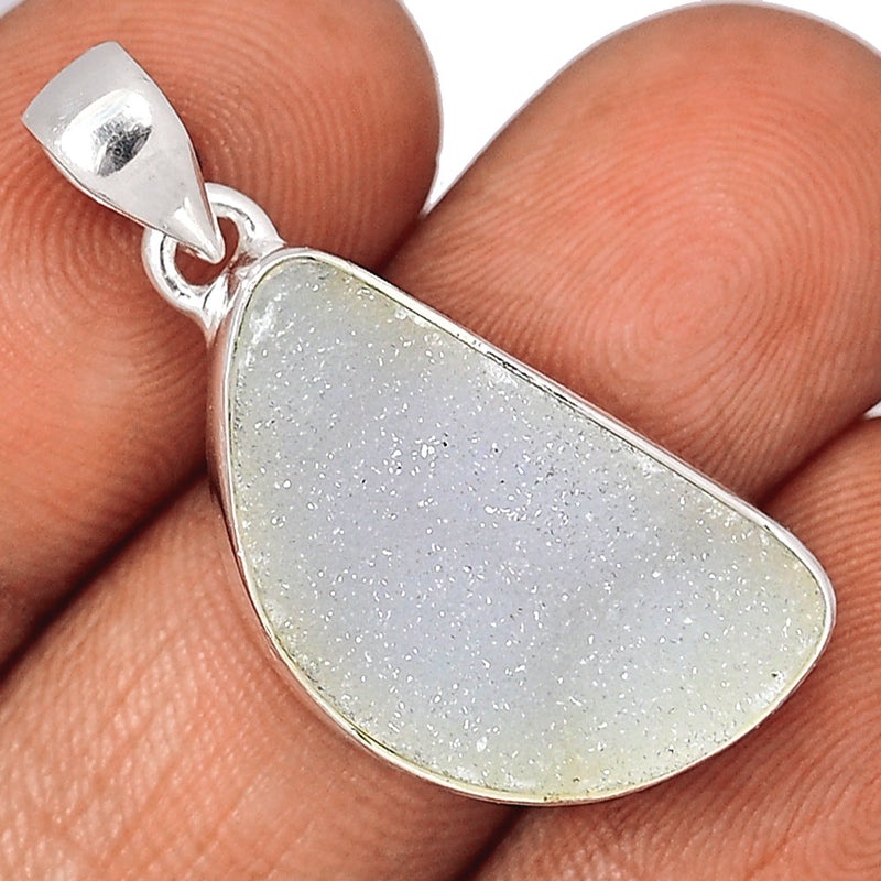 1.3" Natural Quartz Druzy Pendants - NQDP60