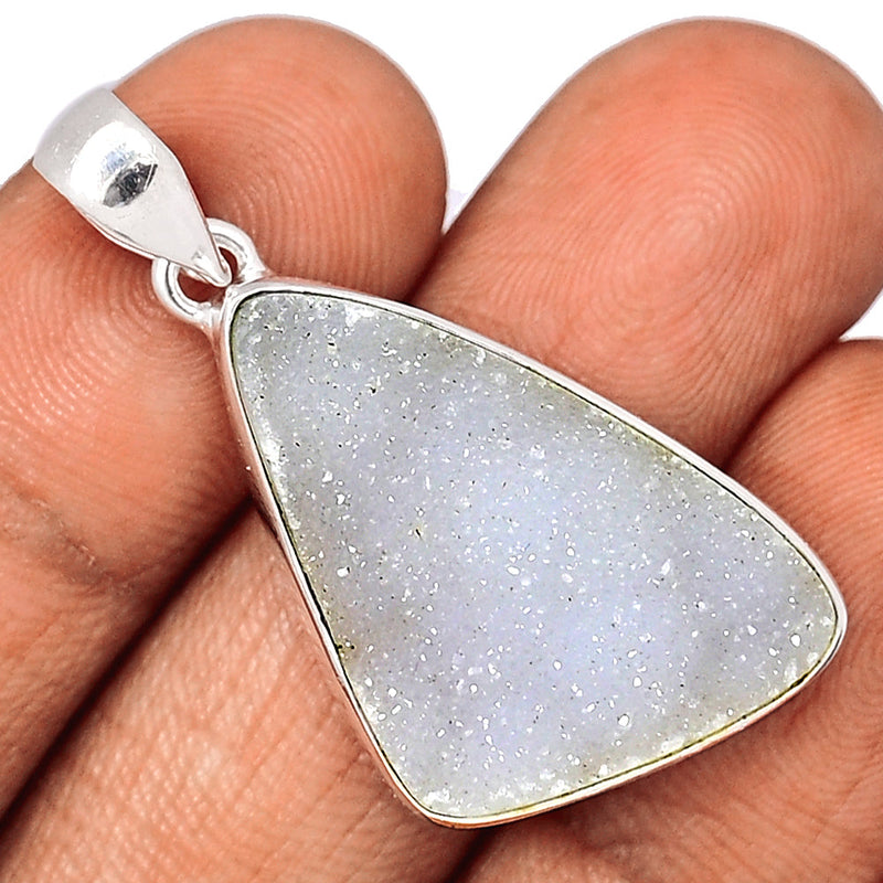 1.7" Natural Quartz Druzy Pendants - NQDP65