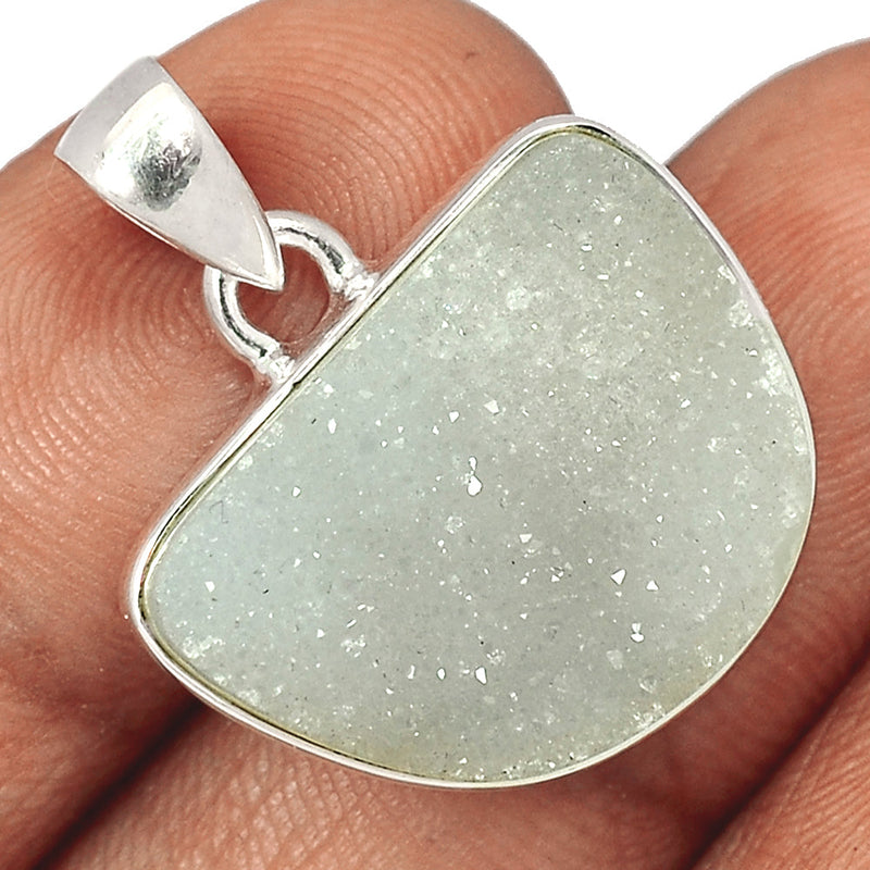 1.1" Natural Quartz Druzy Pendants - NQDP93