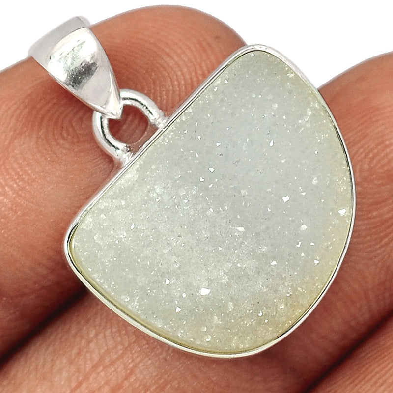 1.1" Natural Quartz Druzy Pendants - NQDP99