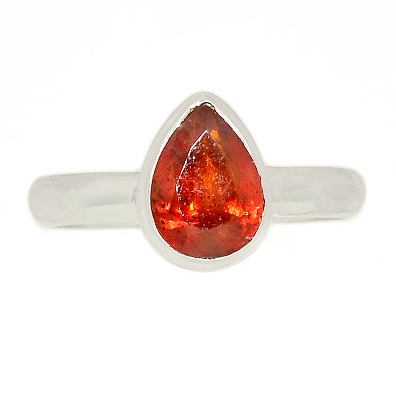 Orange Kyanite Faceted Ring - OKFR127