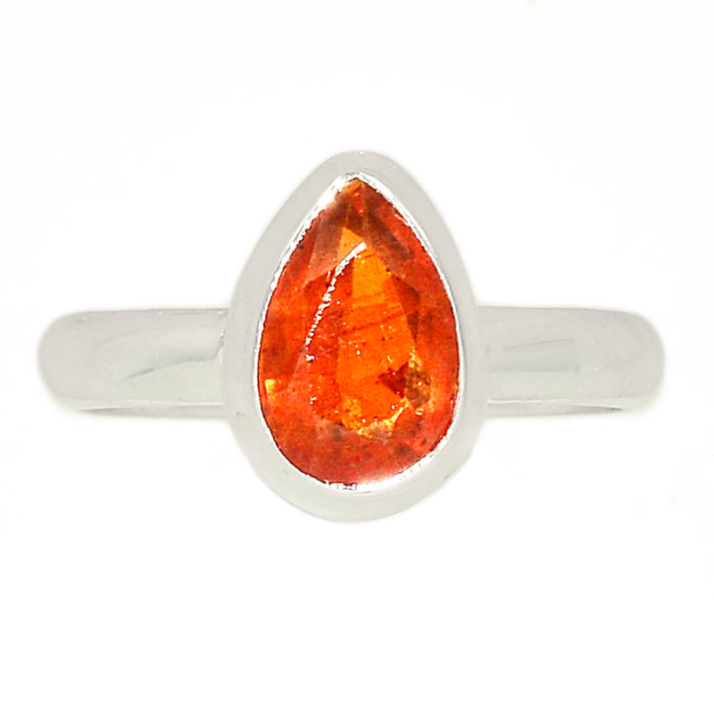 Orange Kyanite Faceted Ring - OKFR131