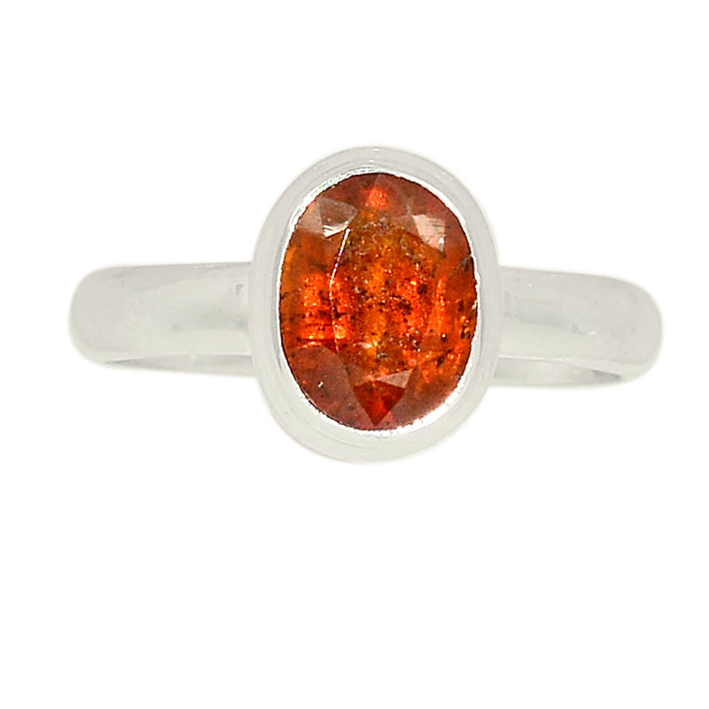 Orange Kyanite Faceted Ring - OKFR134