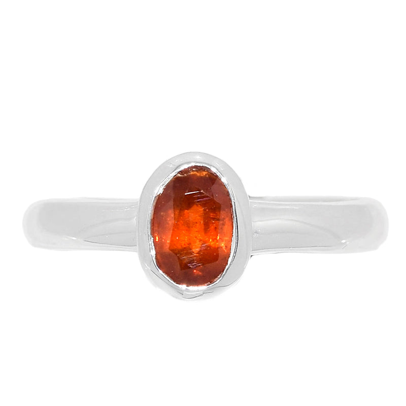 Orange Kyanite Faceted Ring - OKFR39