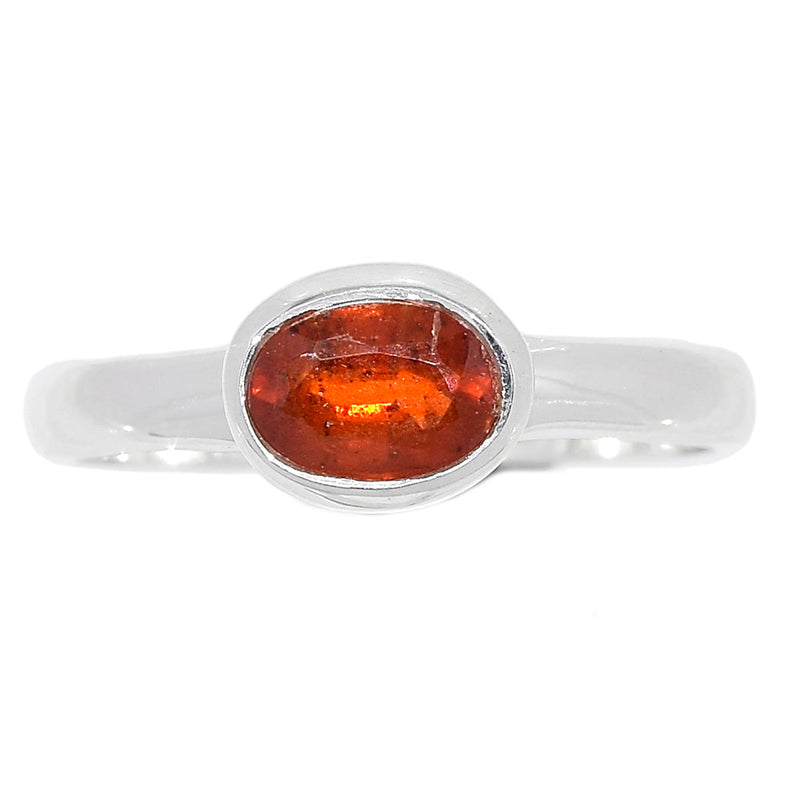 Orange Kyanite Faceted Ring - OKFR49