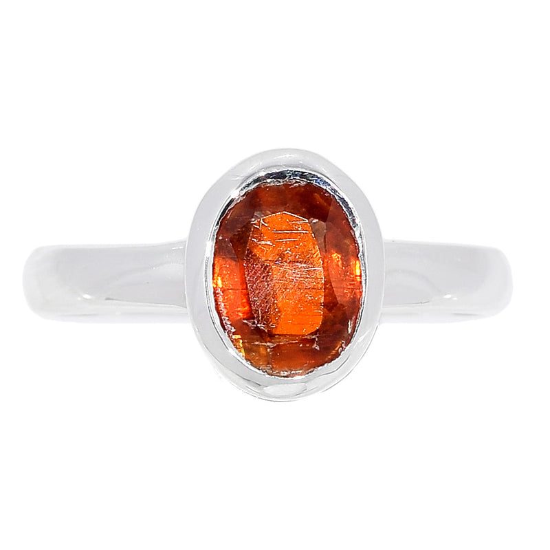 Orange Kyanite Faceted Ring - OKFR56