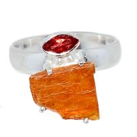 Orange Kyanite Rough Ring - OKRR182