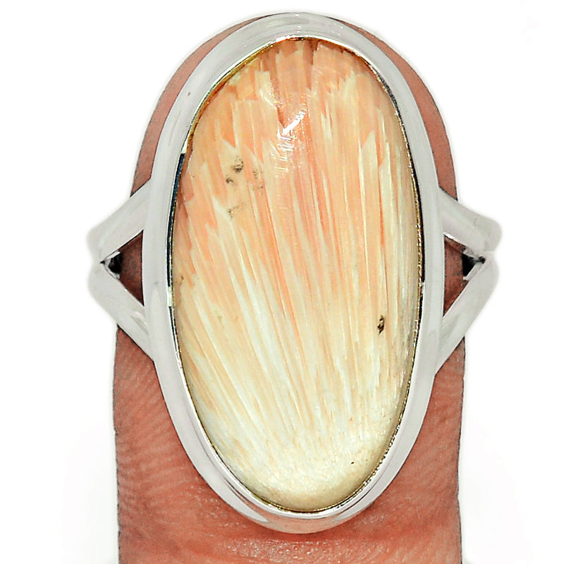 Orange Scolecite Ring - OSCR401