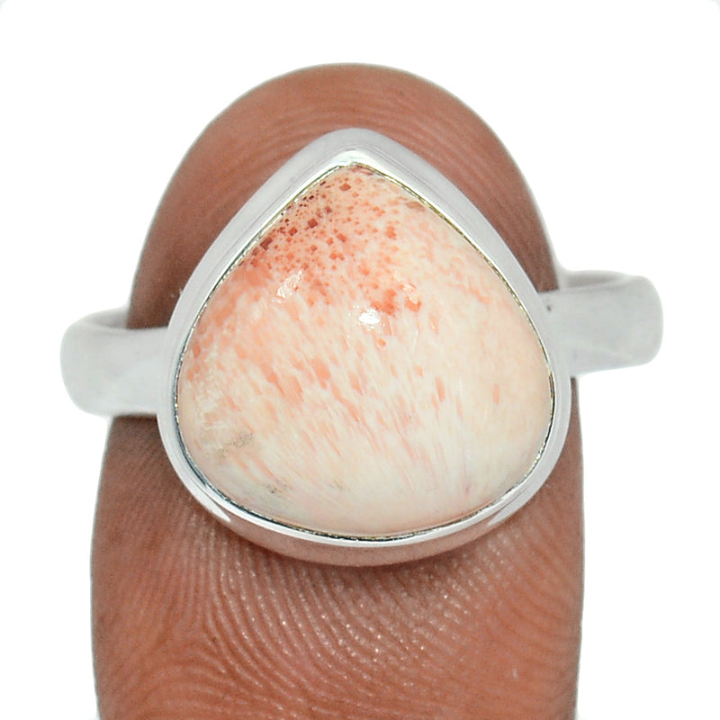 Orange Scolecite Ring - OSCR408