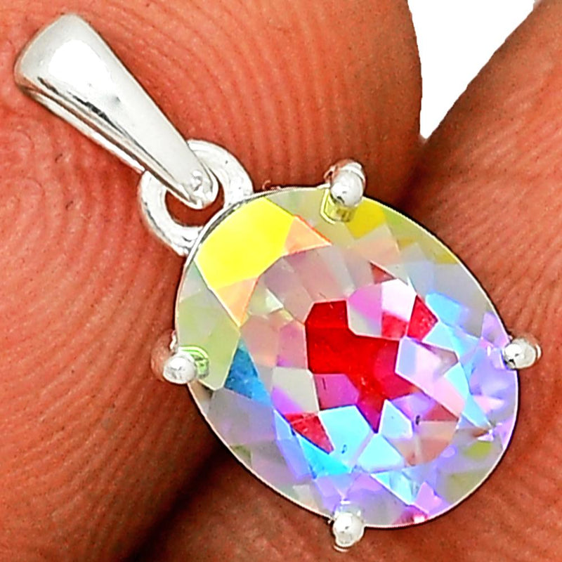 10*8 MM Oval - Mercury Mystic Topaz Pendants - PBC213-MMT Catalogue