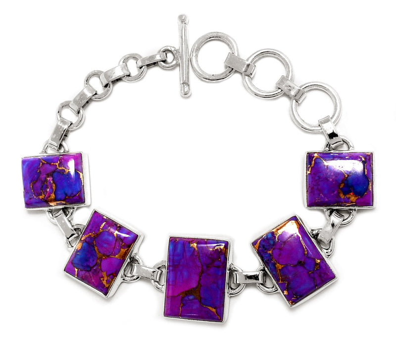 Purple Copper Turquoise Bracelets PCTB154