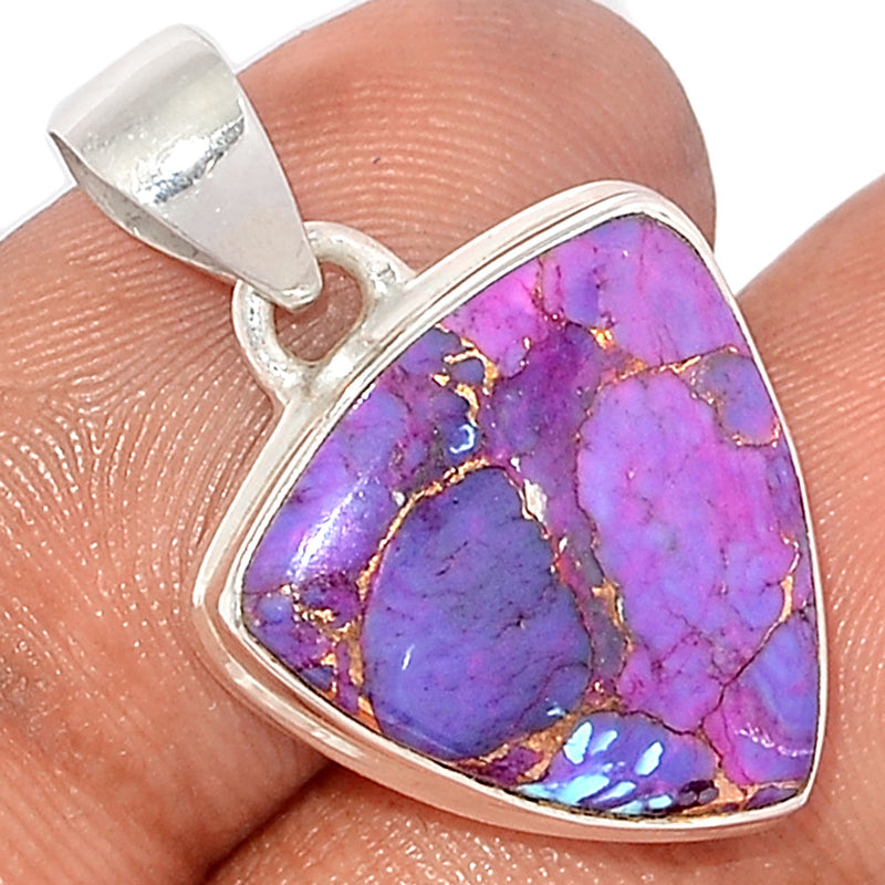 1.1" Purple Copper Turquoise Pendants - PCTP2238