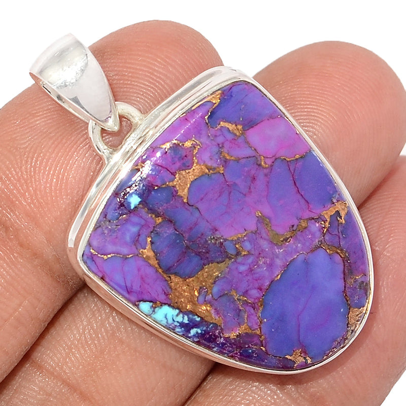 1.5" Purple Copper Turquoise Pendants - PCTP2240